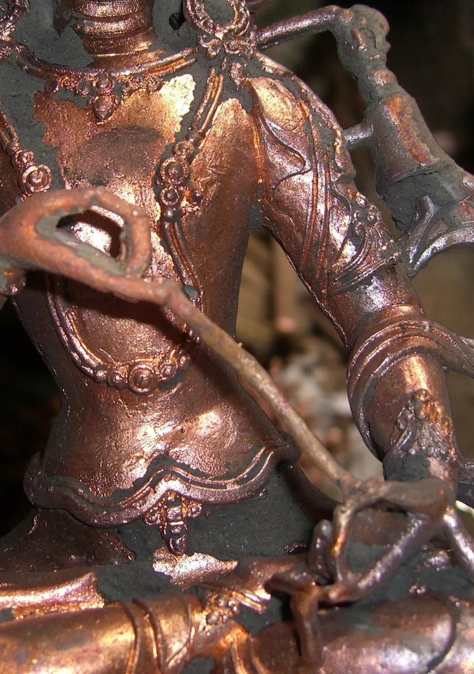 Guss mit Stützstangen